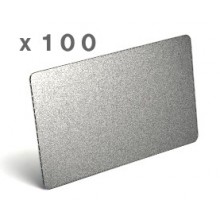 Tarjetas PVC Plateadas CR-80 (Paquete 100) Tarjetas PVC Plateadas CR-80 (Paquete 100)